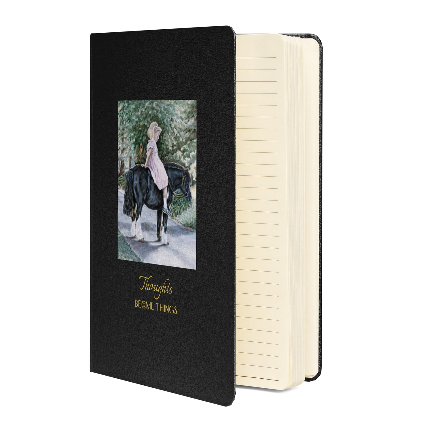 "Girl on Pony" Hardcover bound notebook