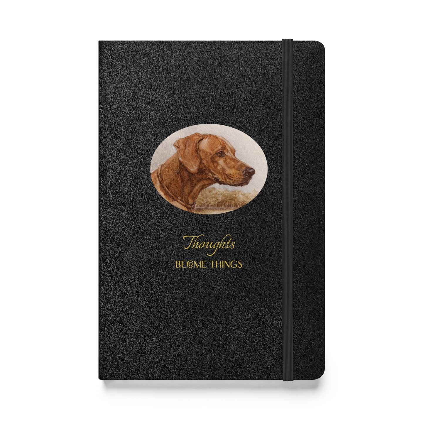 "Loy the Rhodesian Ridgeback - Thoughts" Hardcover bound notebook