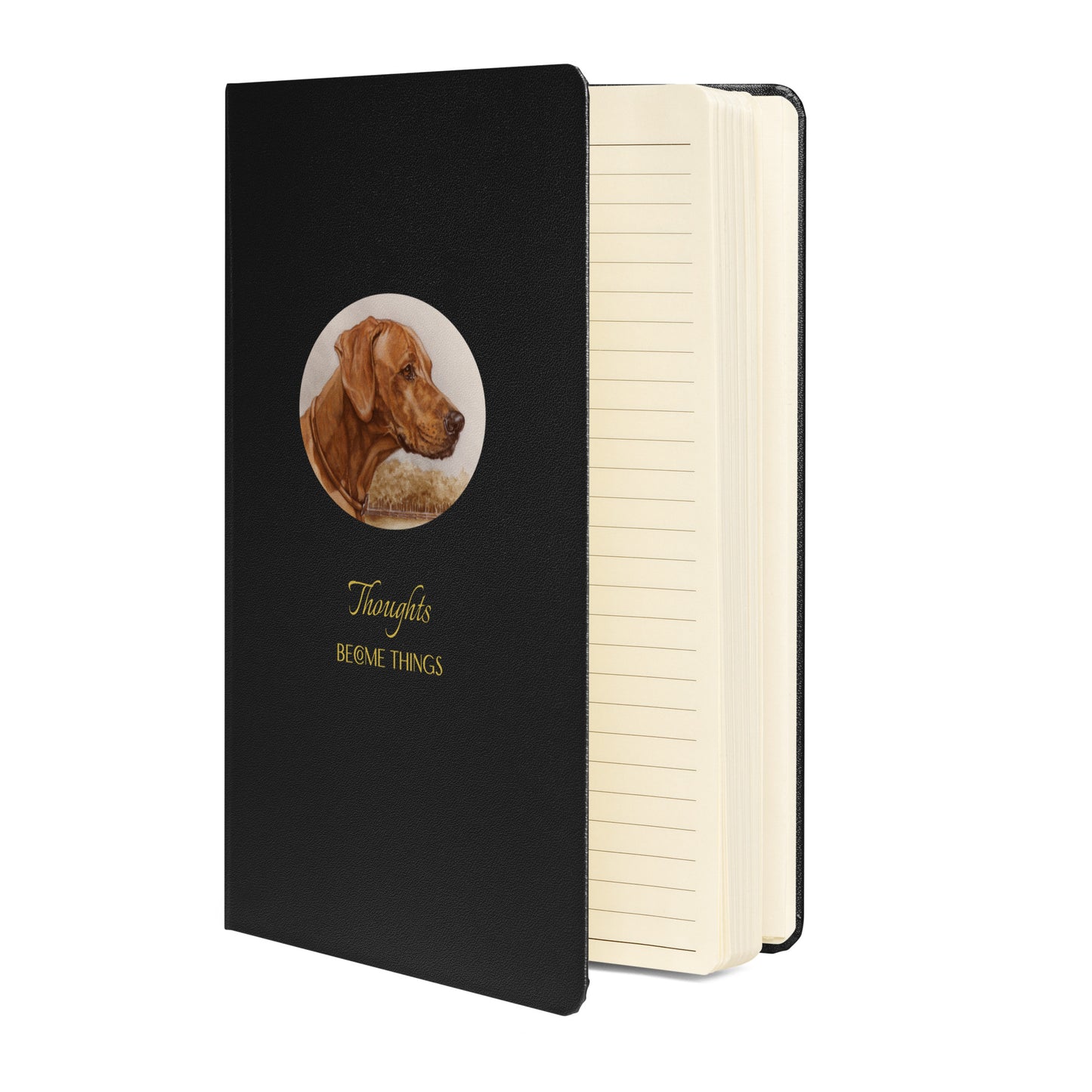 "Loy the Rhodesian Ridgeback - Thoughts" Hardcover bound notebook