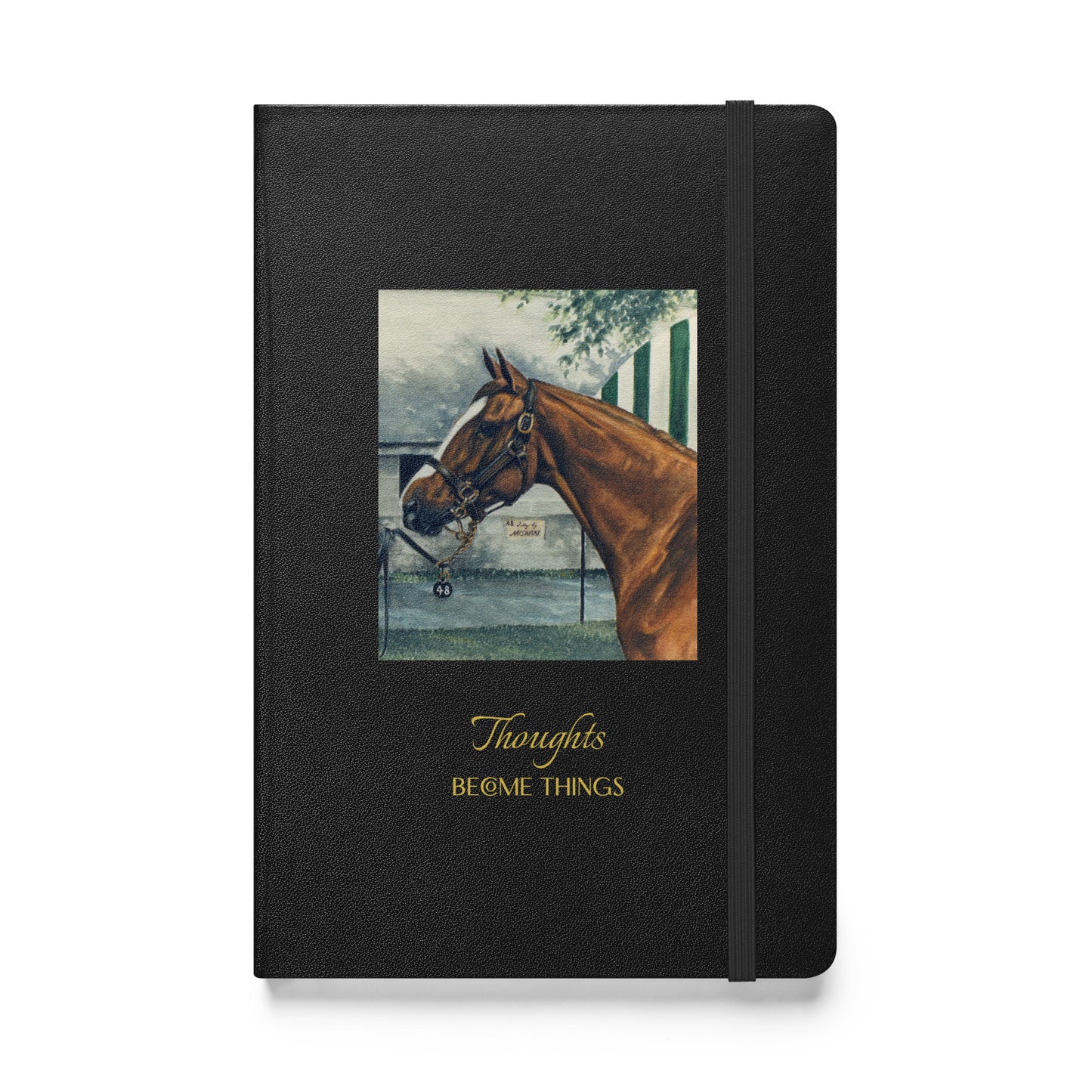 "Miswaki Thoroughbred Filly - Thoughts" Hardcover bound notebook