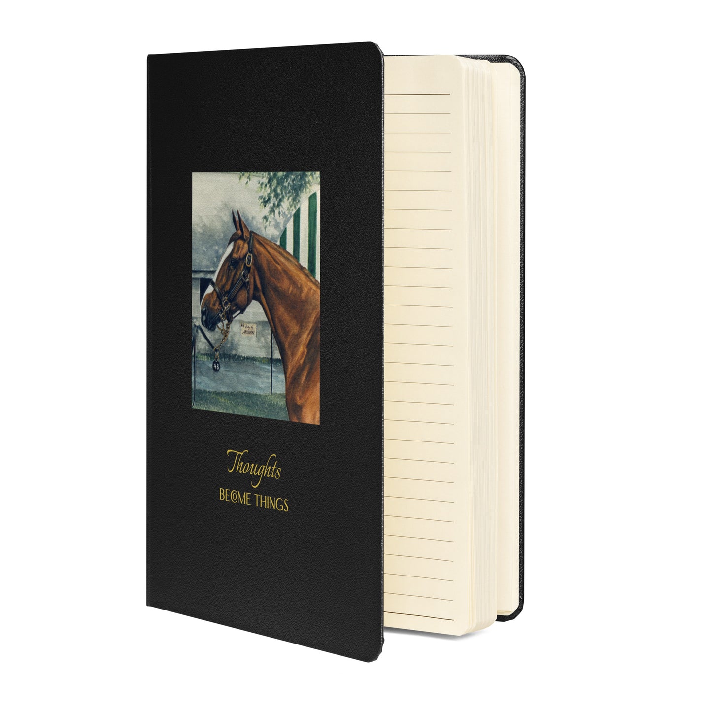 "Miswaki Thoroughbred Filly - Thoughts" Hardcover bound notebook