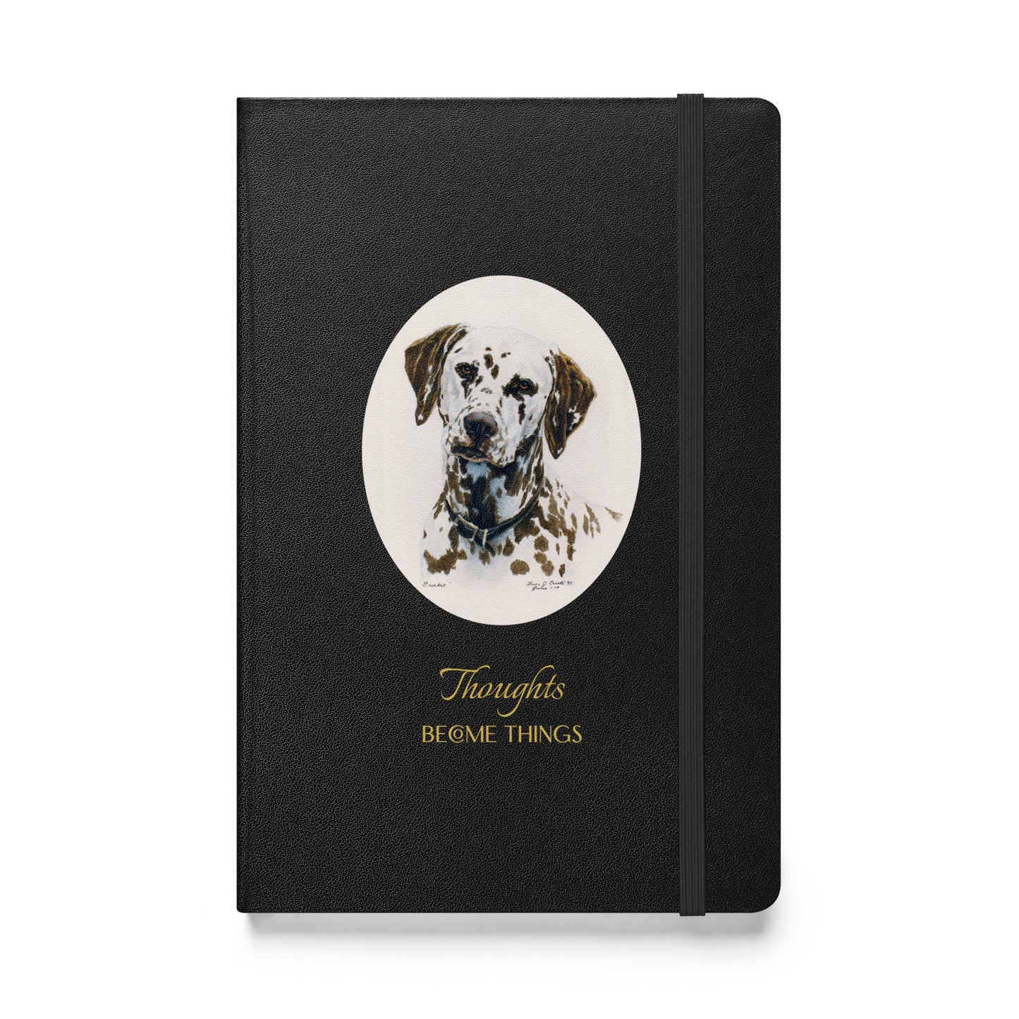 "Cricket the Dalmatian - Thoughts" Hardcover bound notebook