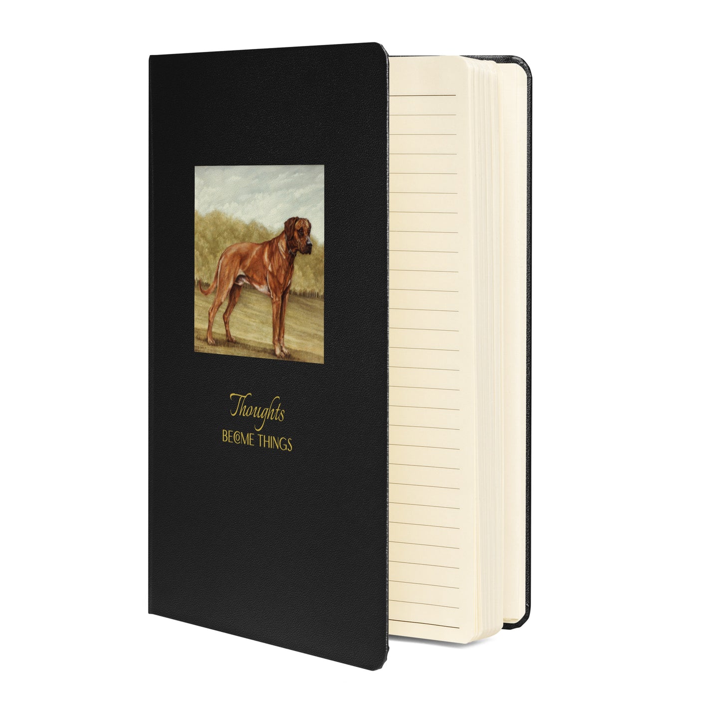 "Rhodesian Ridgeback - Thoughts" Hardcover bound notebook