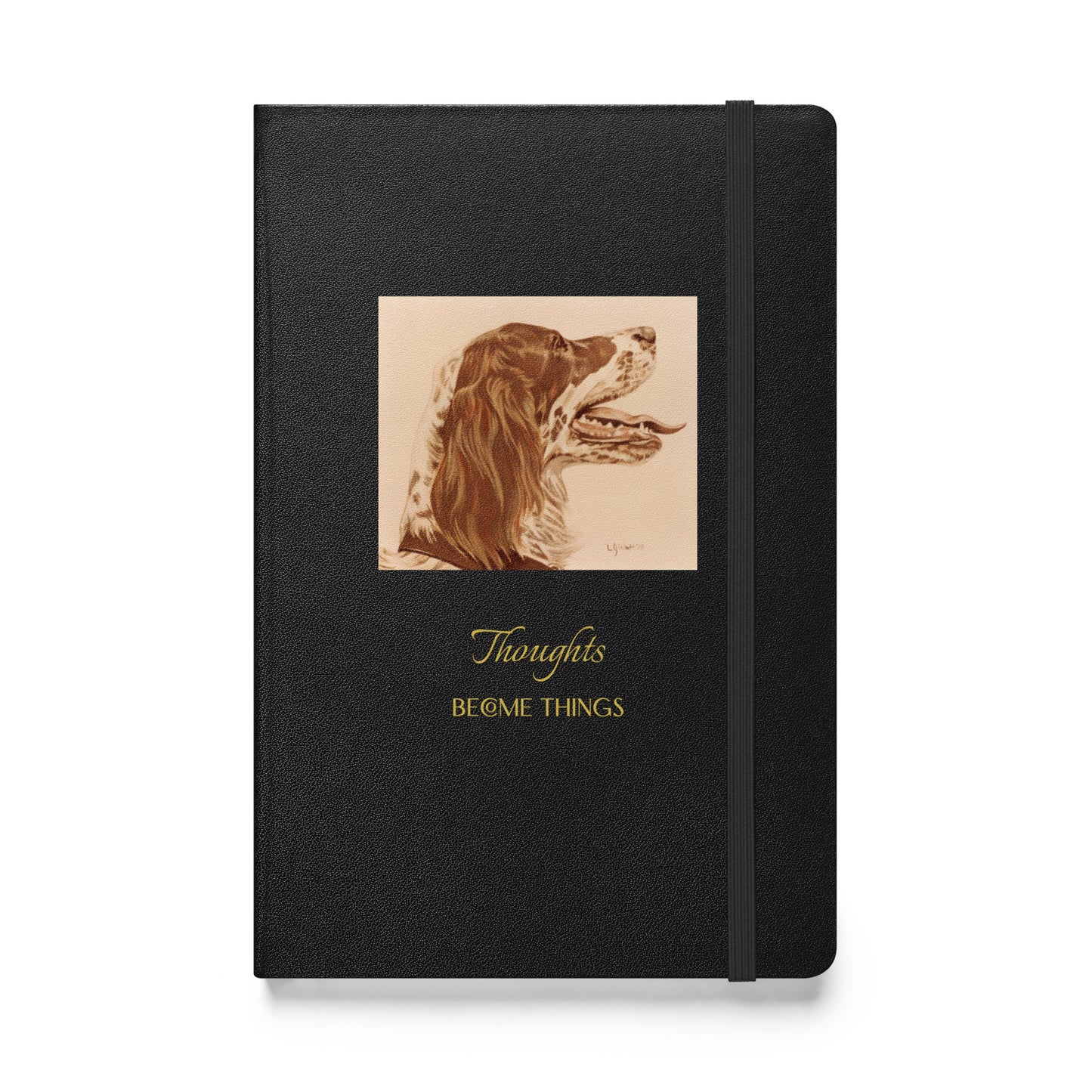 "BG the Llewellin Setter - Thoughts" Hardcover bound notebook
