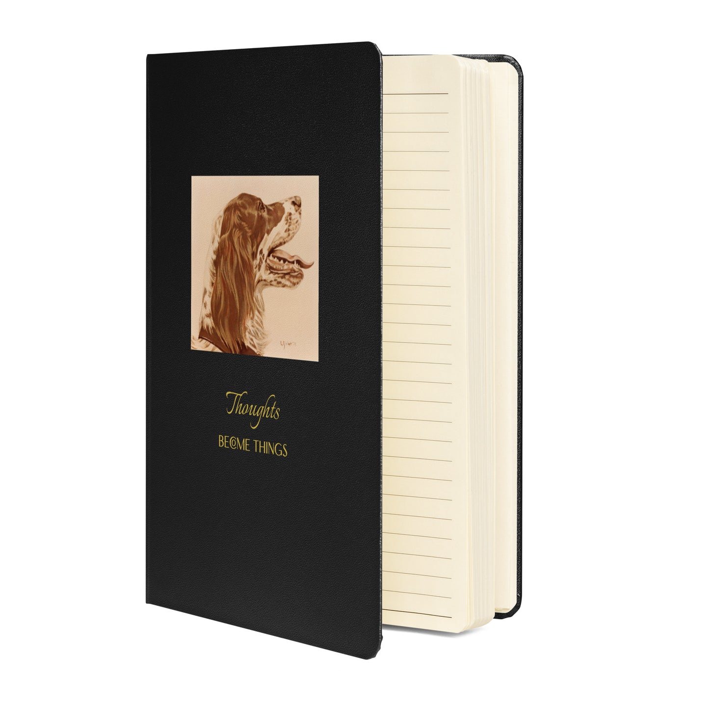 "BG the Llewellin Setter - Thoughts" Hardcover bound notebook