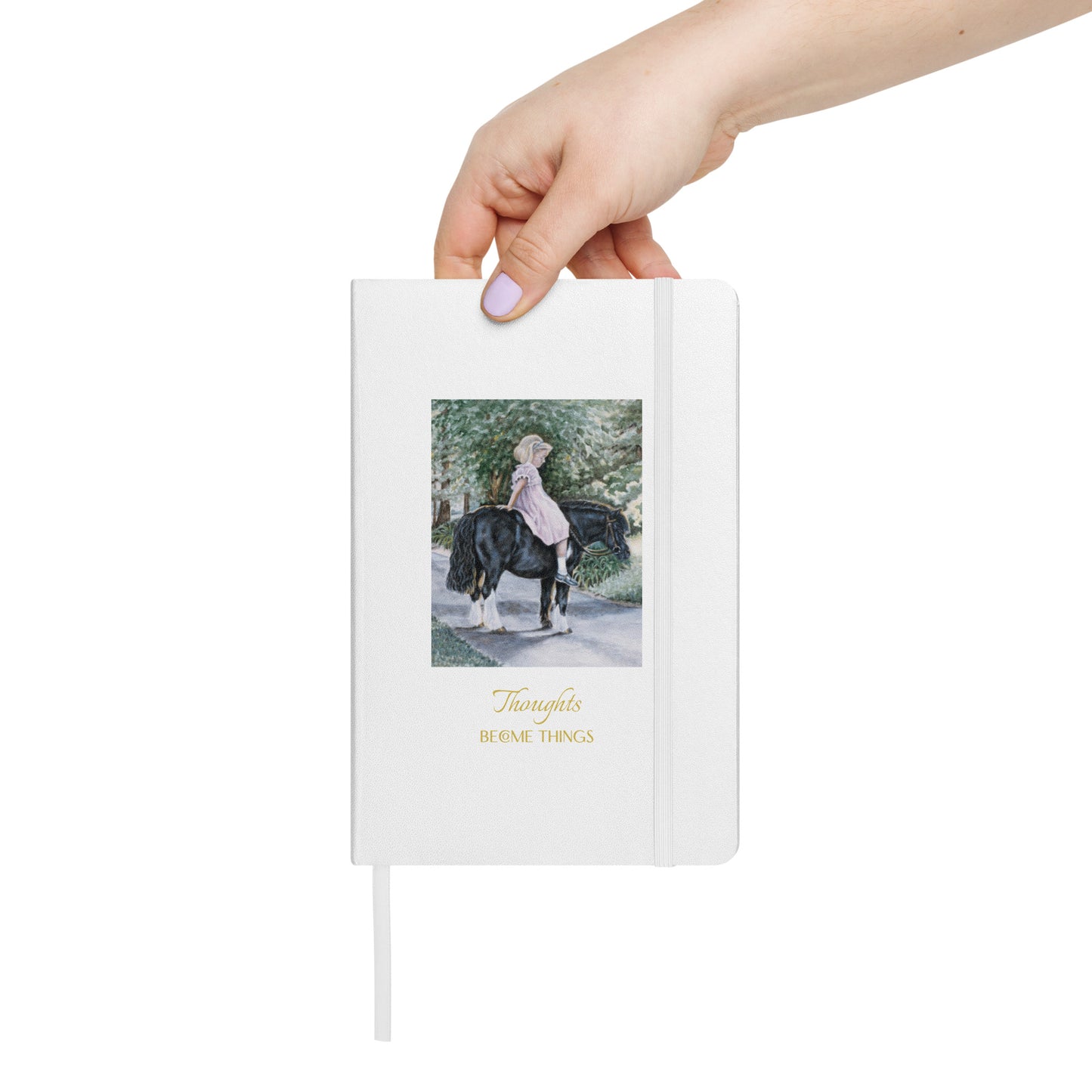 "Girl on Pony" Hardcover bound notebook