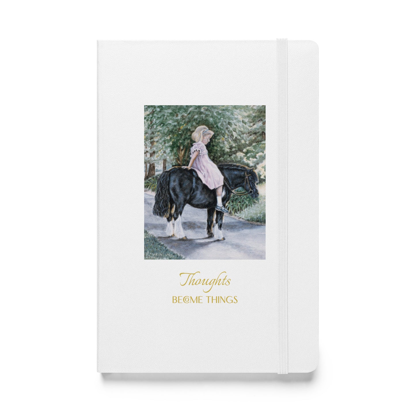 "Girl on Pony" Hardcover bound notebook