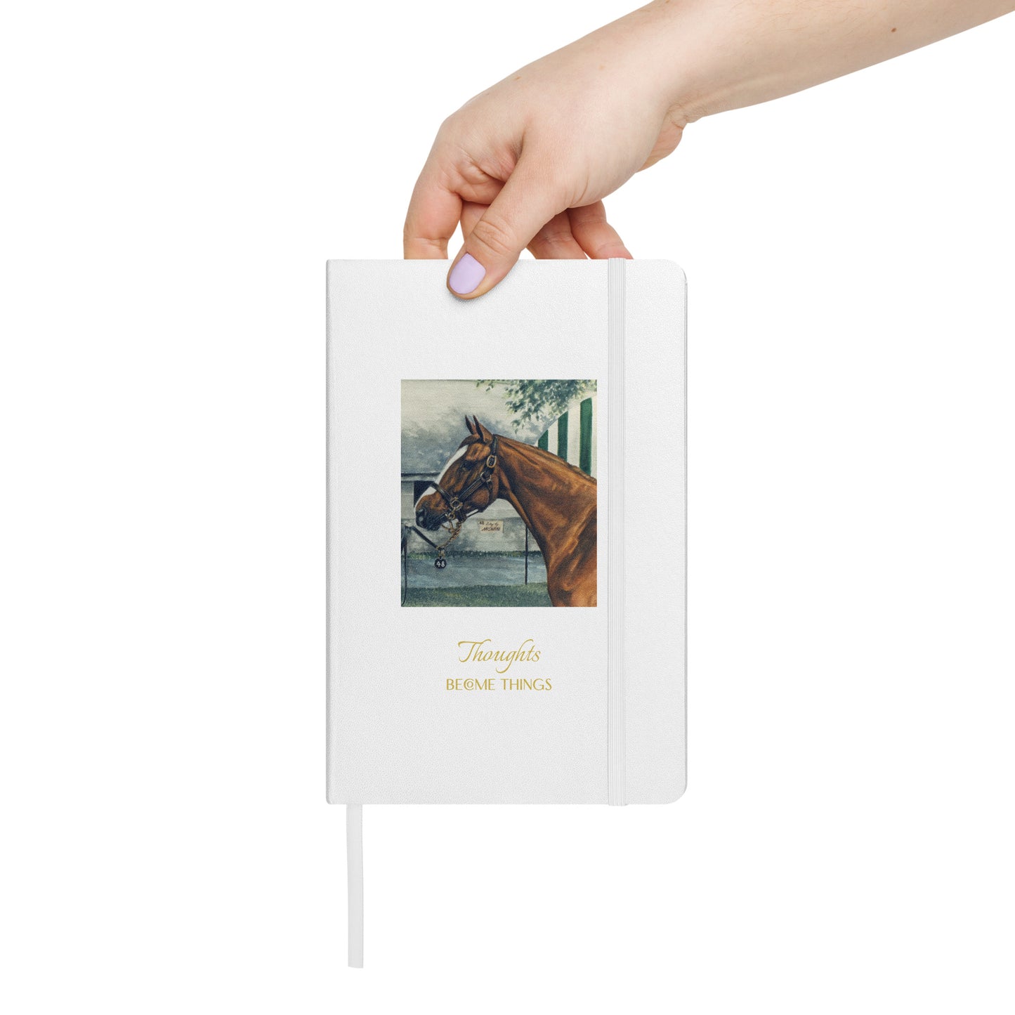 "Miswaki Thoroughbred Filly - Thoughts" Hardcover bound notebook