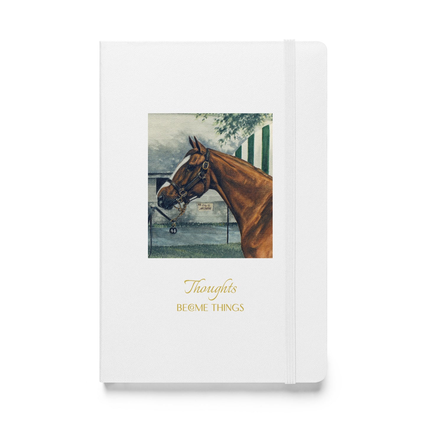 "Miswaki Thoroughbred Filly - Thoughts" Hardcover bound notebook