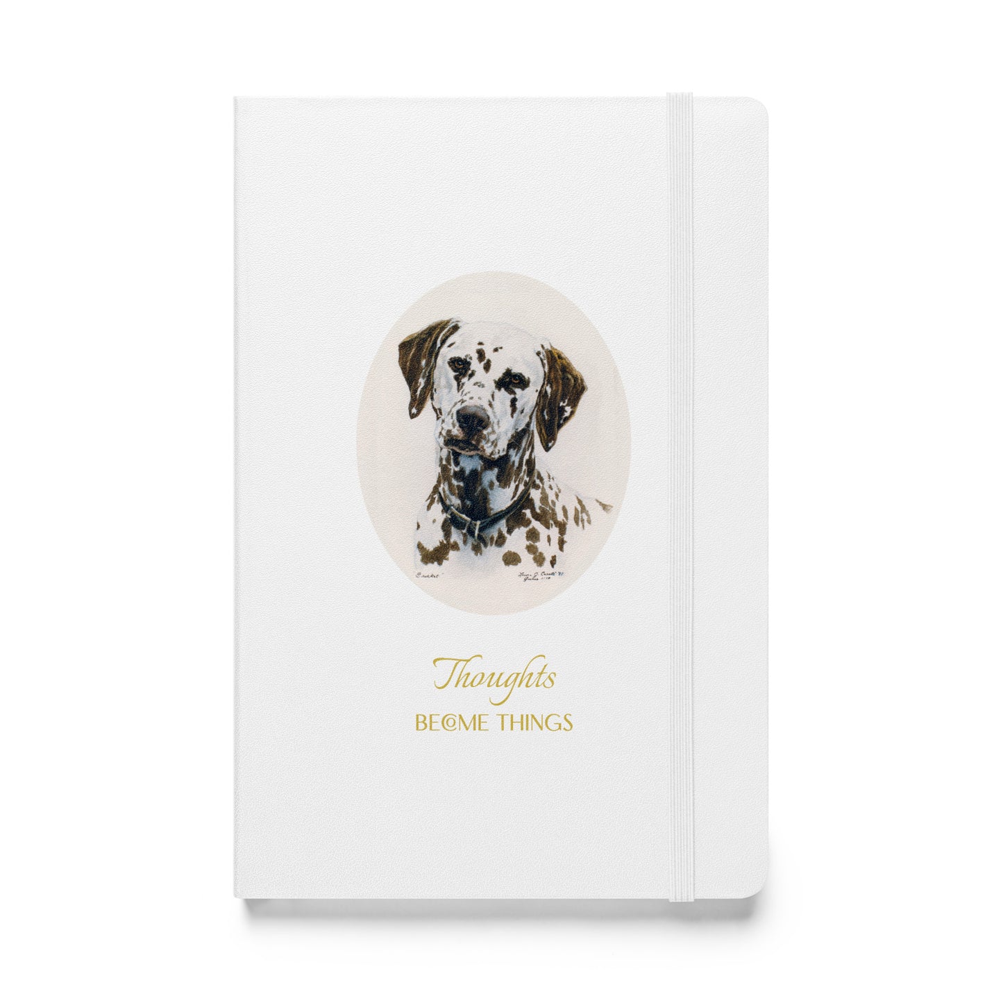 "Cricket the Dalmatian - Thoughts" Hardcover bound notebook