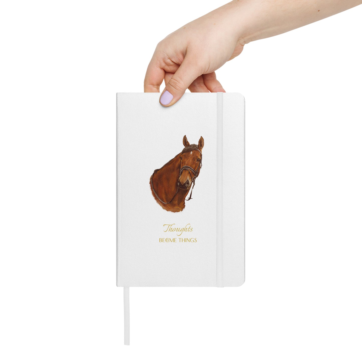 "Amanda the Holsteiner - Thoughts" Hardcover bound notebook