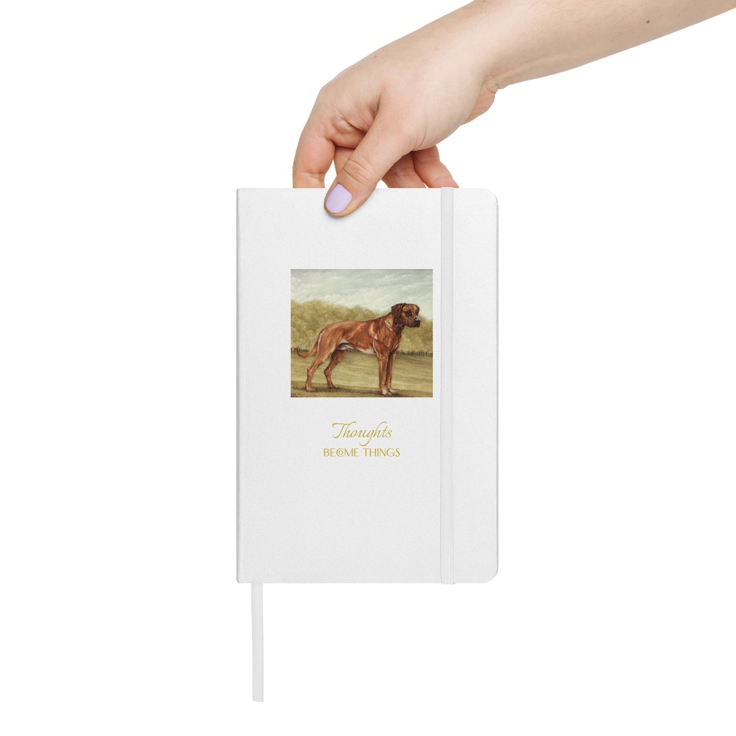 "Rhodesian Ridgeback - Thoughts" Hardcover bound notebook
