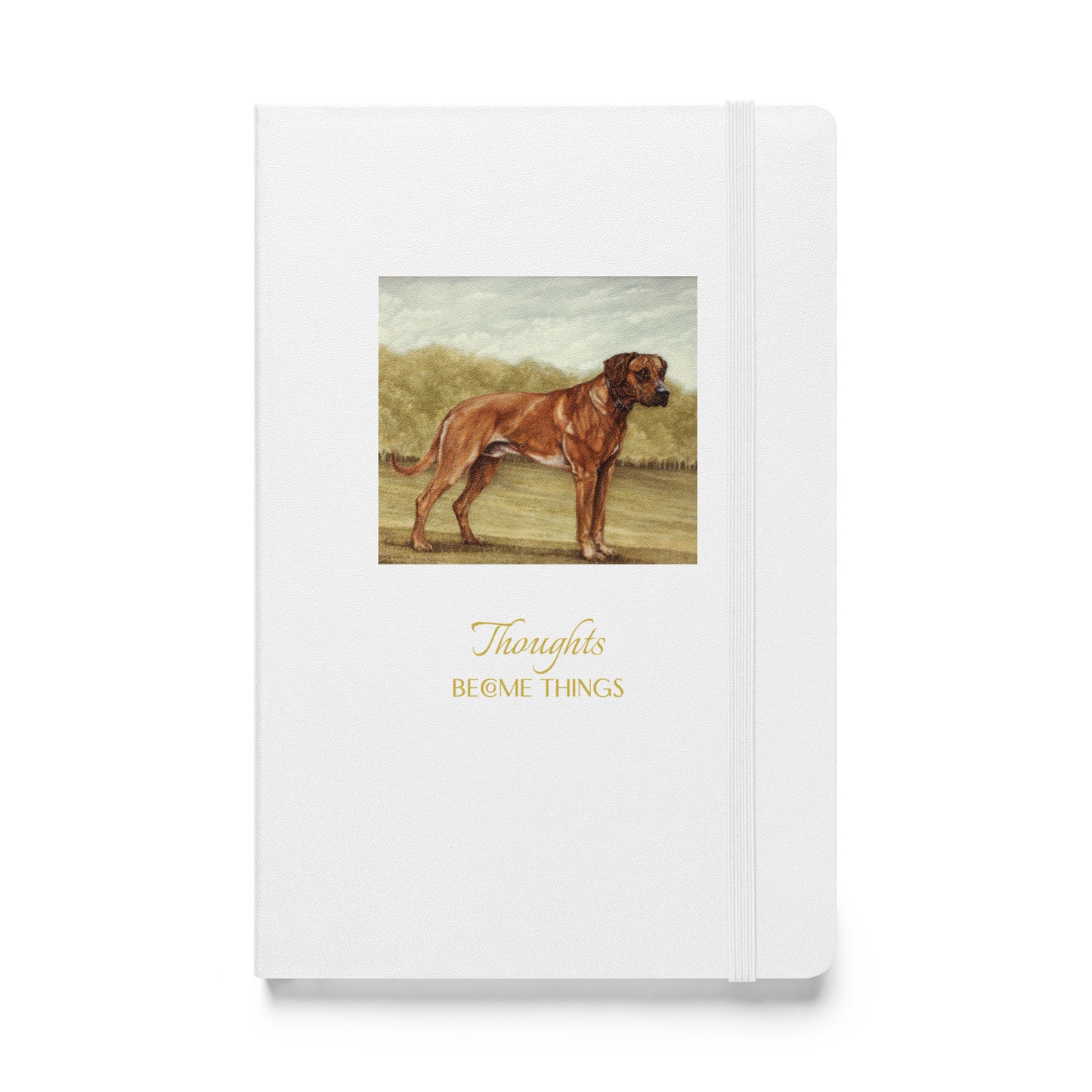 "Rhodesian Ridgeback - Thoughts" Hardcover bound notebook