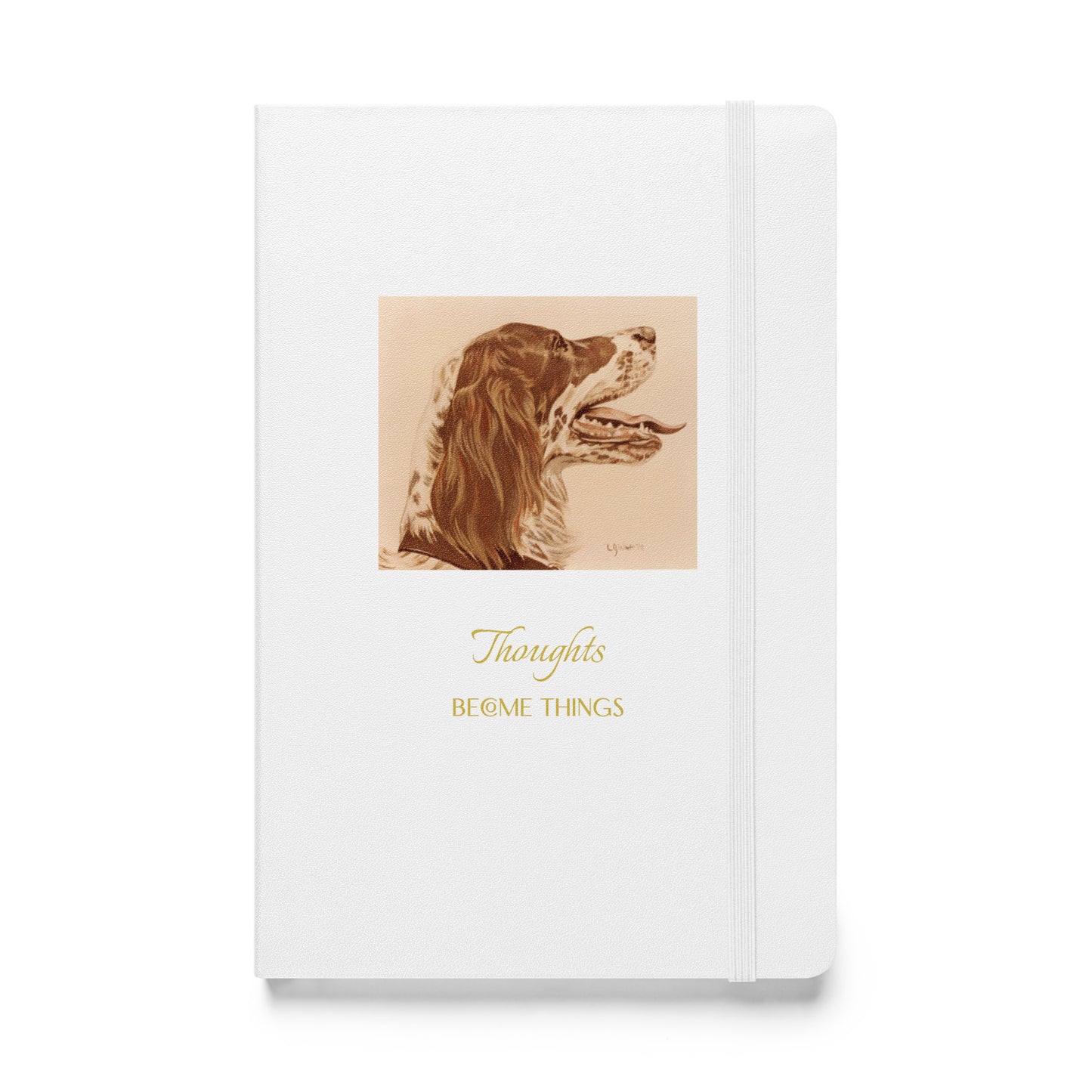 "BG the Llewellin Setter - Thoughts" Hardcover bound notebook
