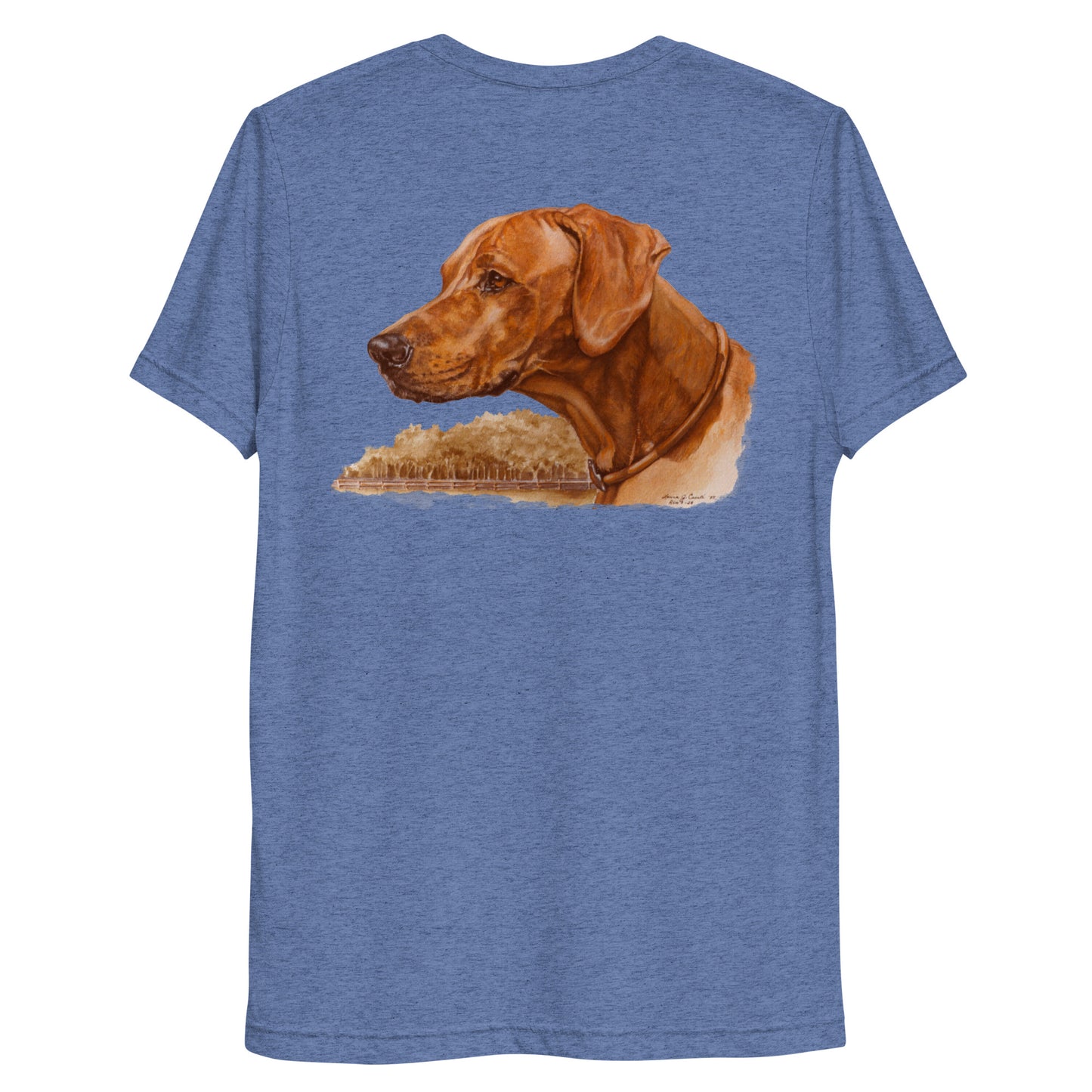 "Loy the Rhodesian Ridgeback" Short sleeve t-shirt (Back)