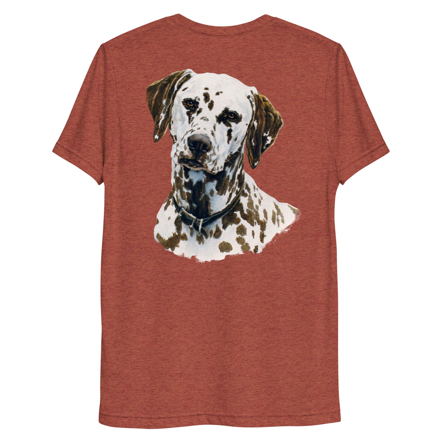 "Cricket the Dalmatian" Short sleeve t-shirt "(Back)