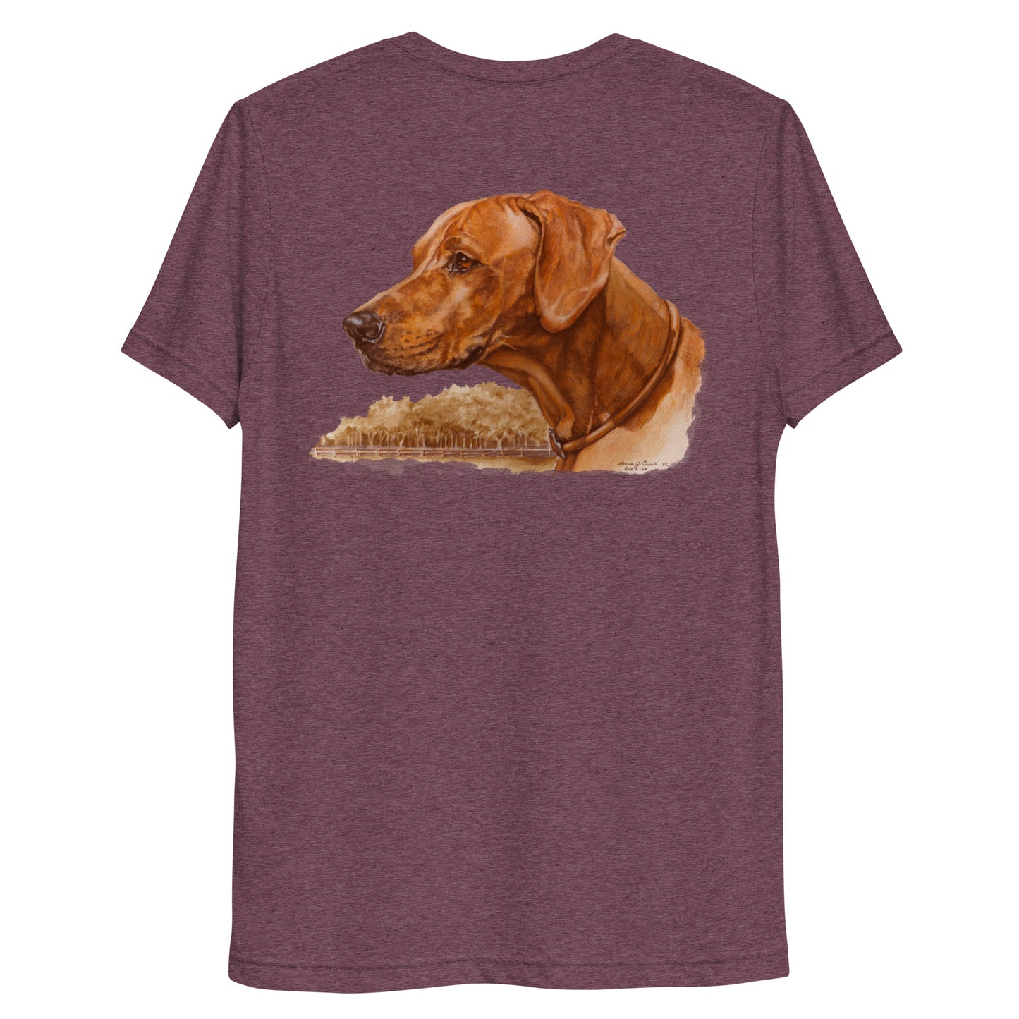 "Loy the Rhodesian Ridgeback" Short sleeve t-shirt (Back)