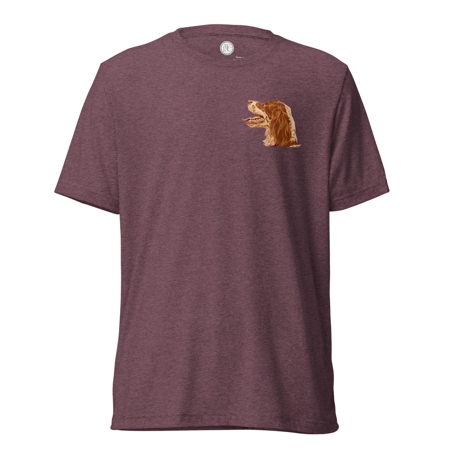 "BG the Llewellin Setter" Short sleeve t-shirt (Lapel)