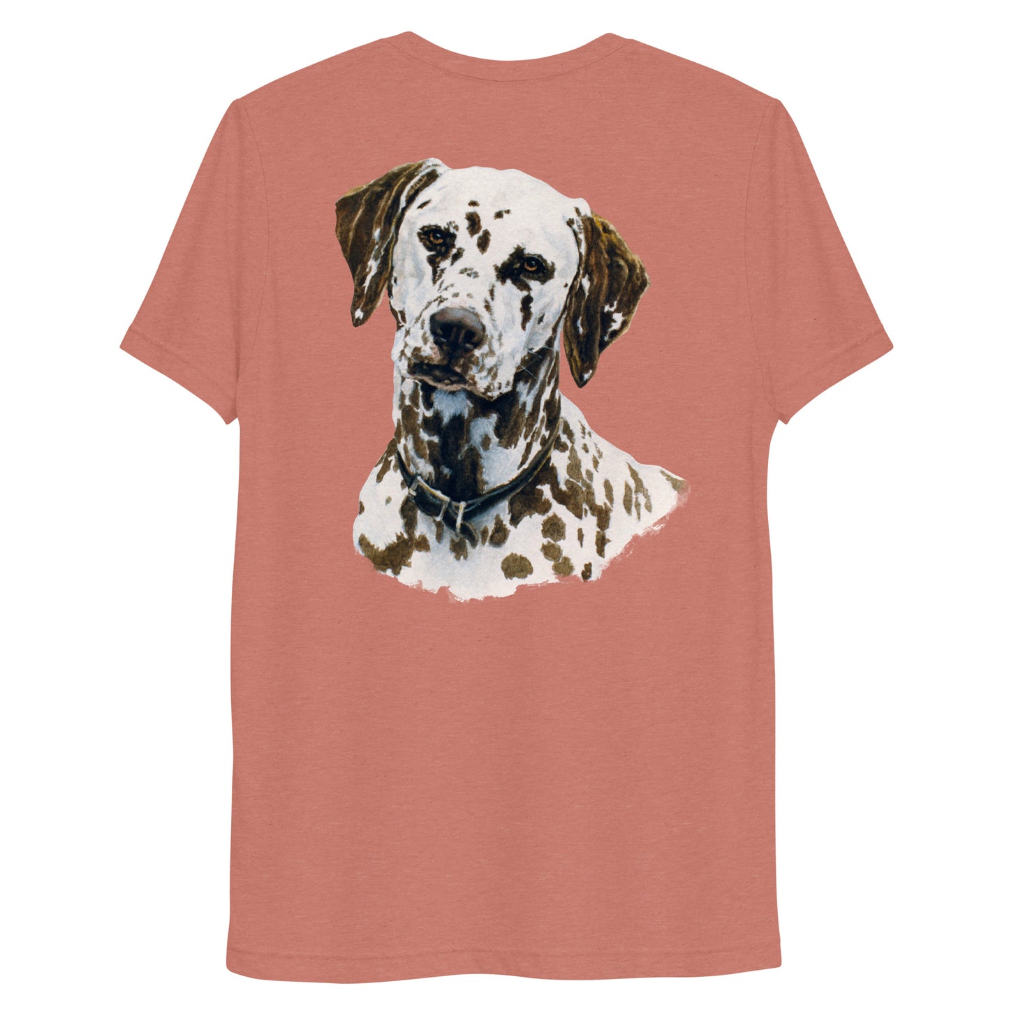 "Cricket the Dalmatian" Short sleeve t-shirt "(Back)
