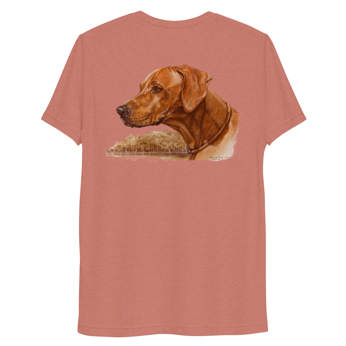 "Loy the Rhodesian Ridgeback" Short sleeve t-shirt (Back)