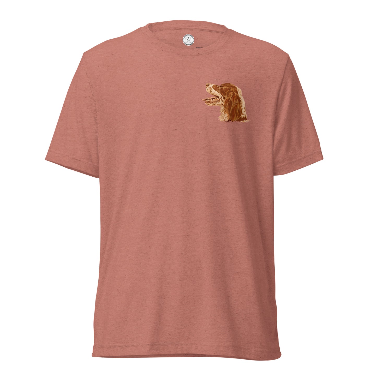 "BG the Llewellin Setter" Short sleeve t-shirt (Lapel)