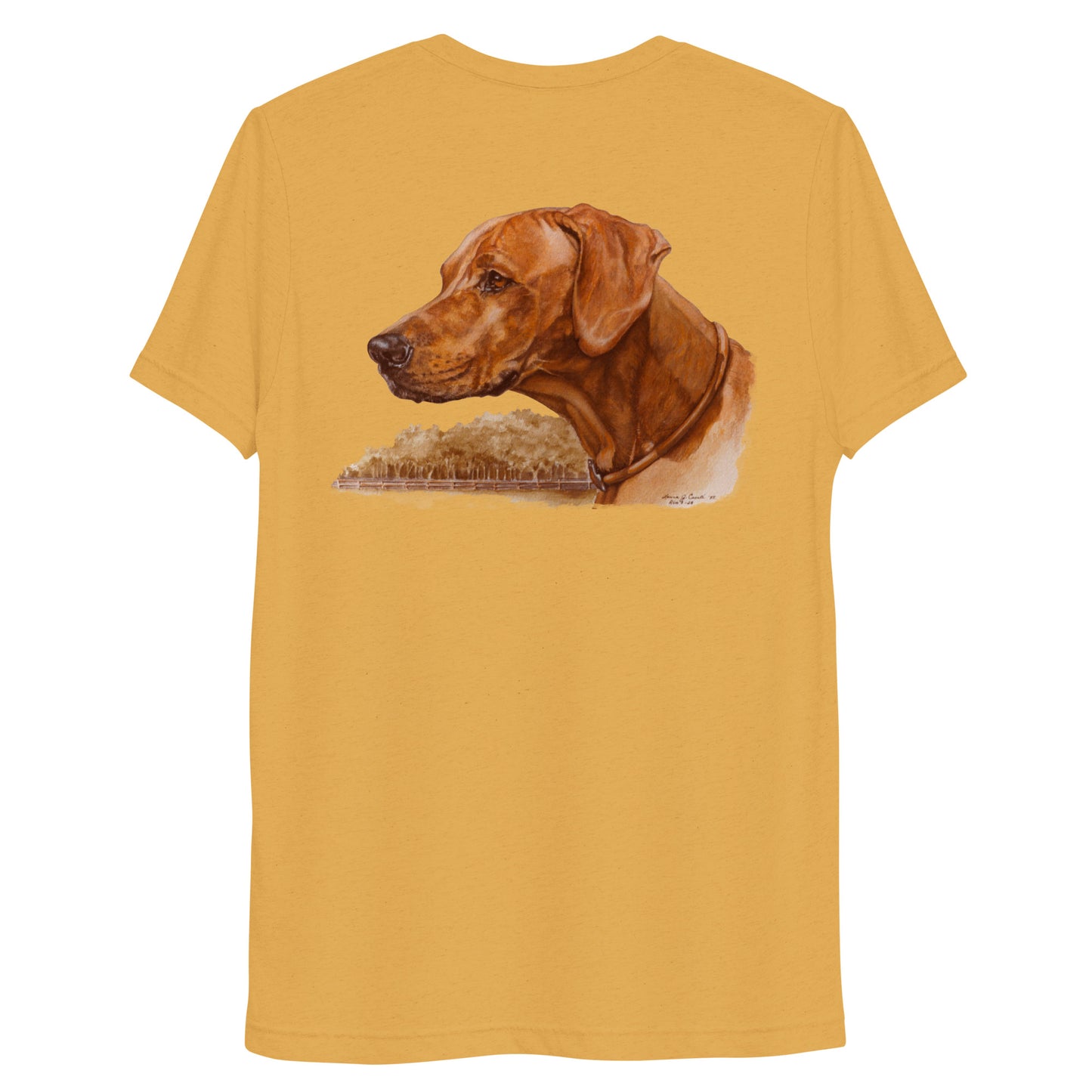"Loy the Rhodesian Ridgeback" Short sleeve t-shirt (Back)