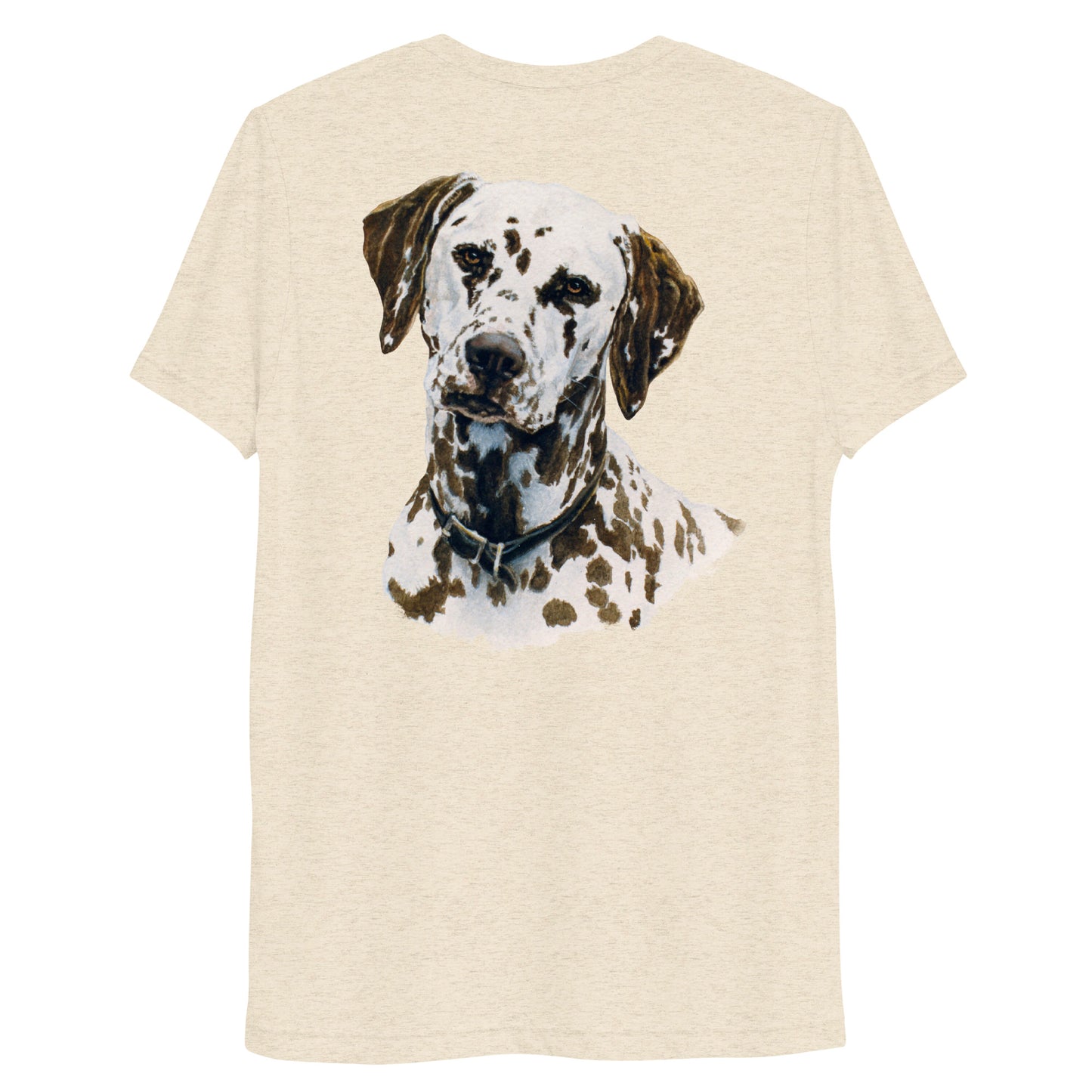 "Cricket the Dalmatian" Short sleeve t-shirt "(Back)