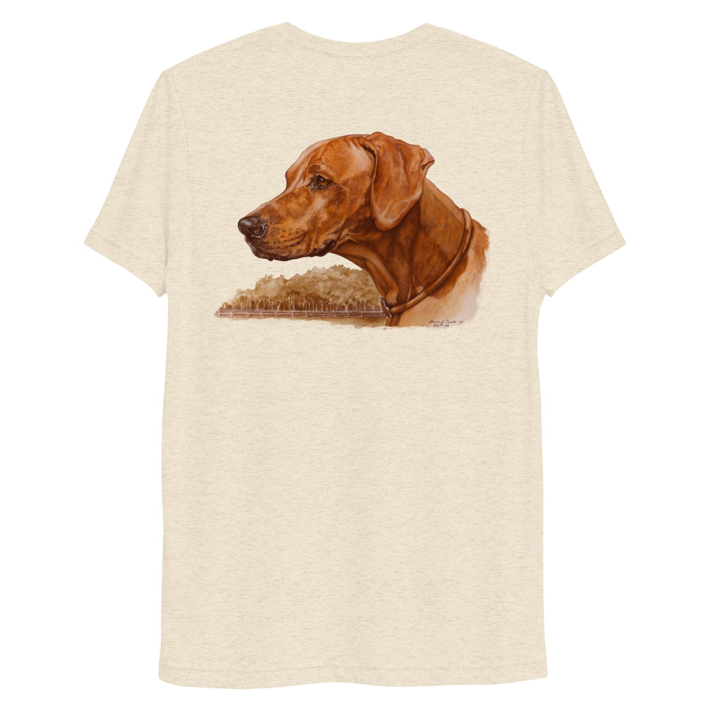 "Loy the Rhodesian Ridgeback" Short sleeve t-shirt (Back)