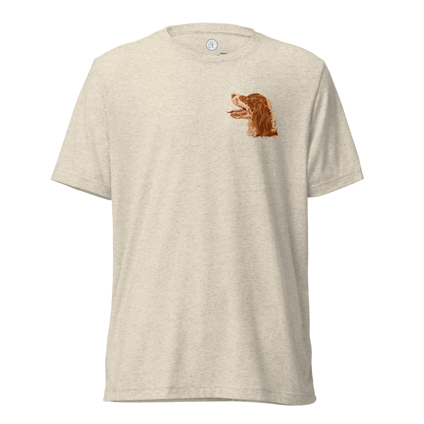 "BG the Llewellin Setter" Short sleeve t-shirt (Lapel)