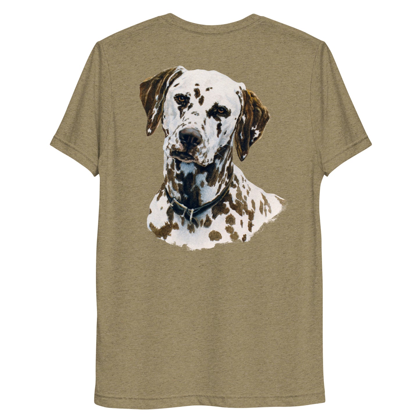 "Cricket the Dalmatian" Short sleeve t-shirt "(Back)