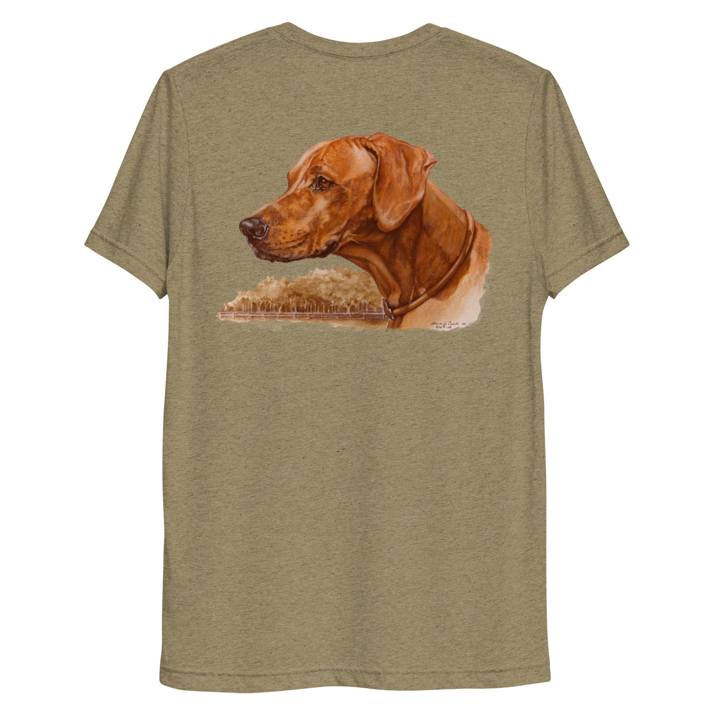 "Loy the Rhodesian Ridgeback" Short sleeve t-shirt (Back)