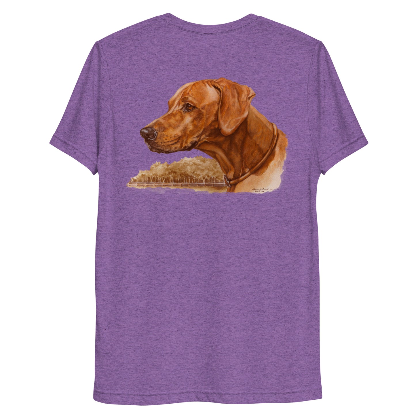 "Loy the Rhodesian Ridgeback" Short sleeve t-shirt (Back)