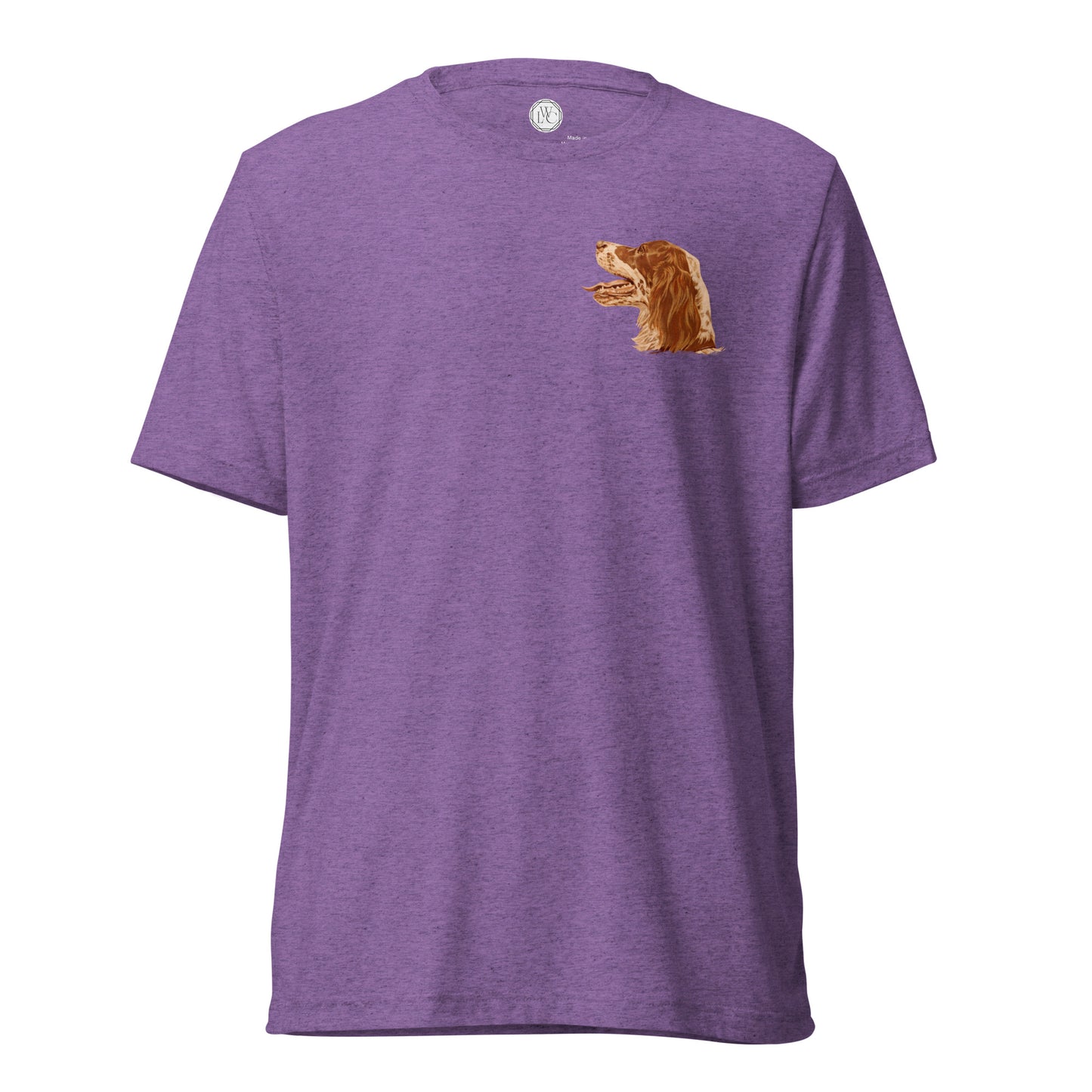 "BG the Llewellin Setter" Short sleeve t-shirt (Lapel)