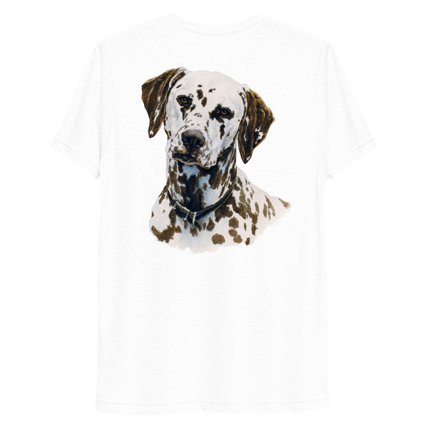 "Cricket the Dalmatian" Short sleeve t-shirt "(Back)