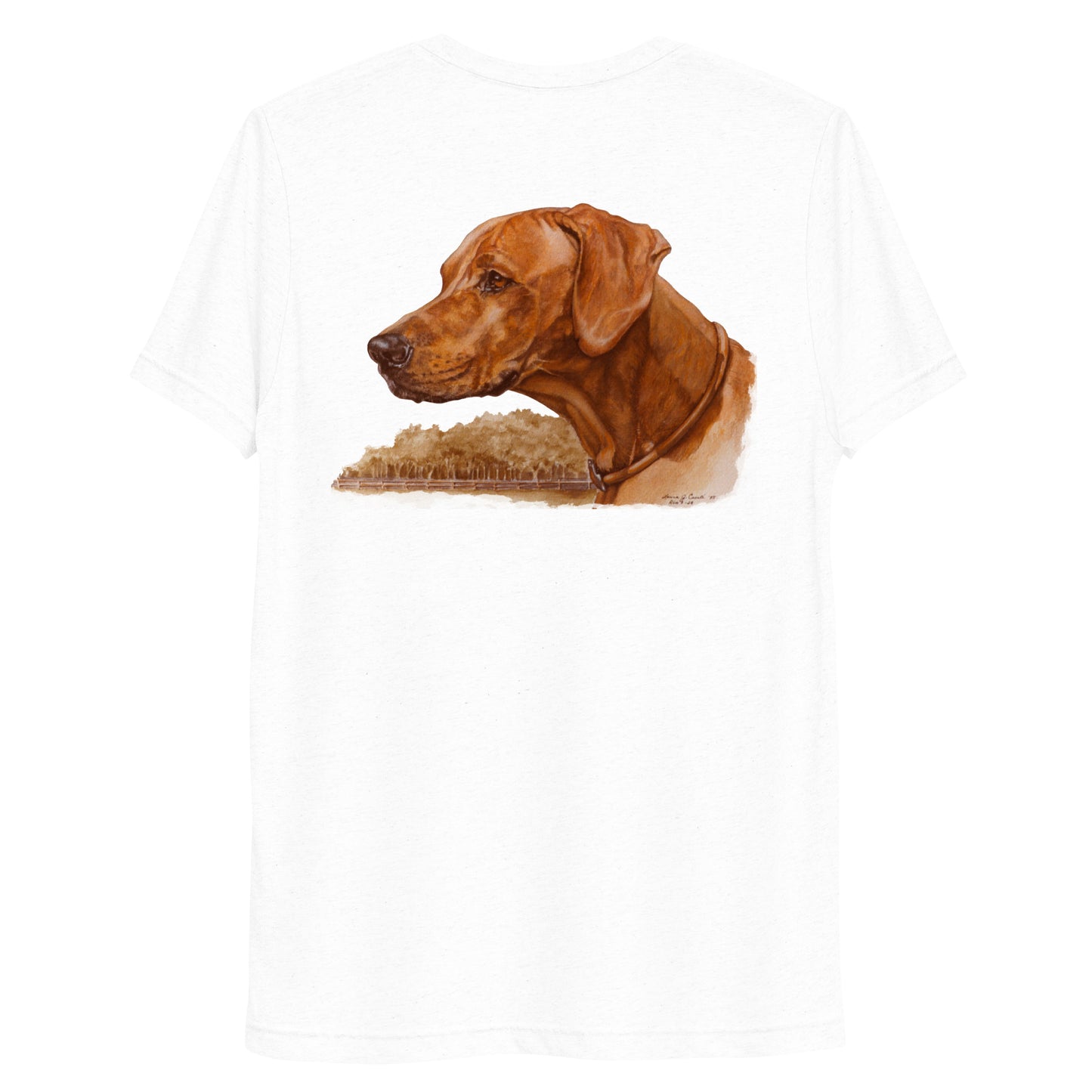 "Loy the Rhodesian Ridgeback" Short sleeve t-shirt (Back)