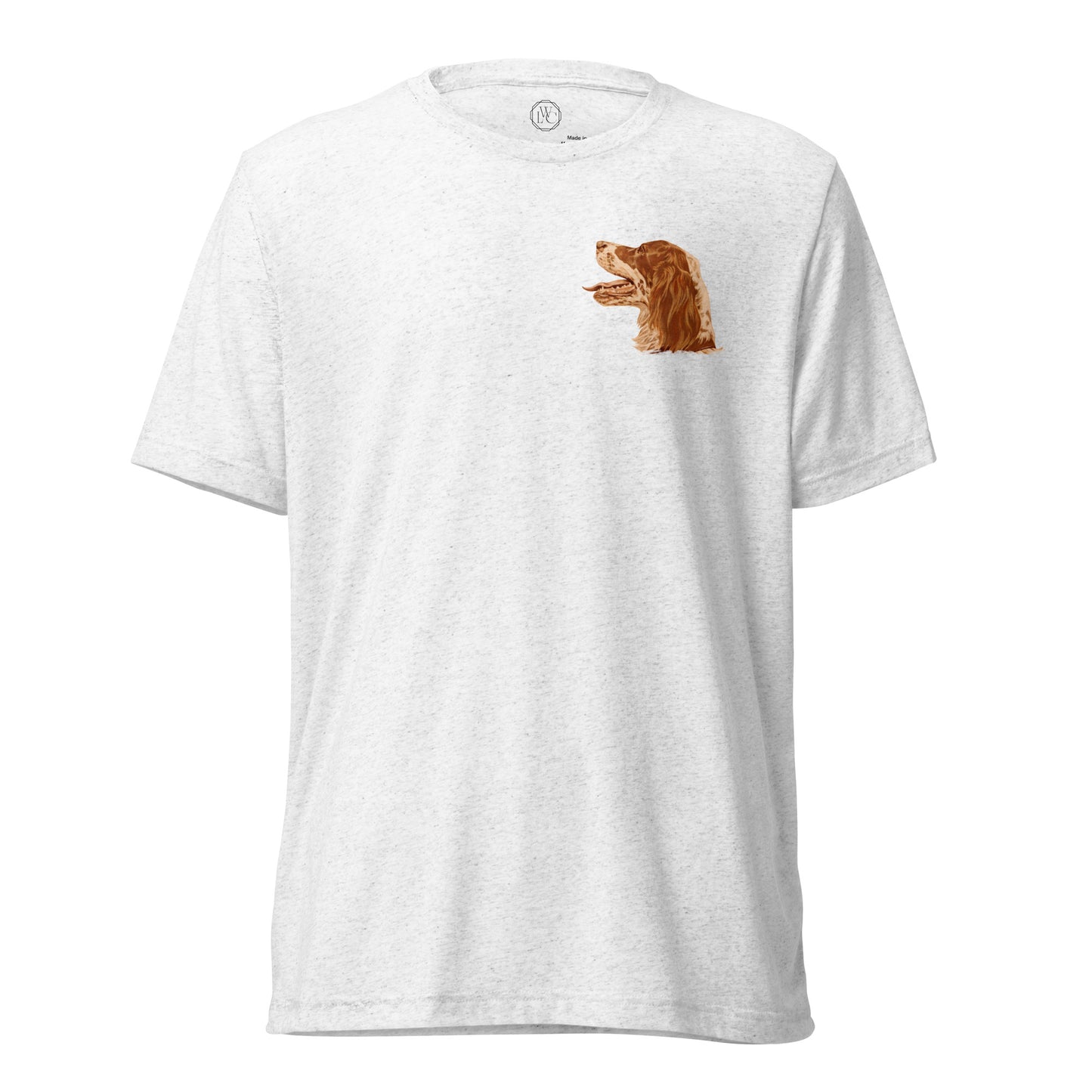 "BG the Llewellin Setter" Short sleeve t-shirt (Lapel)