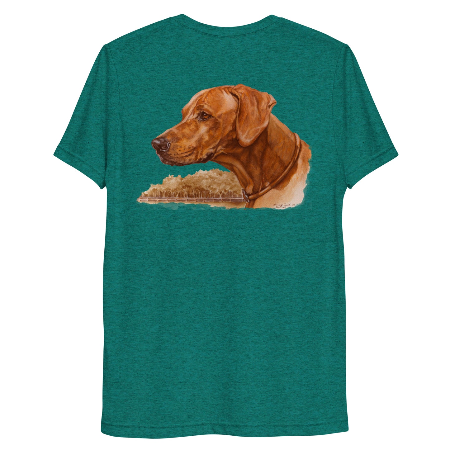 "Loy the Rhodesian Ridgeback" Short sleeve t-shirt (Back)