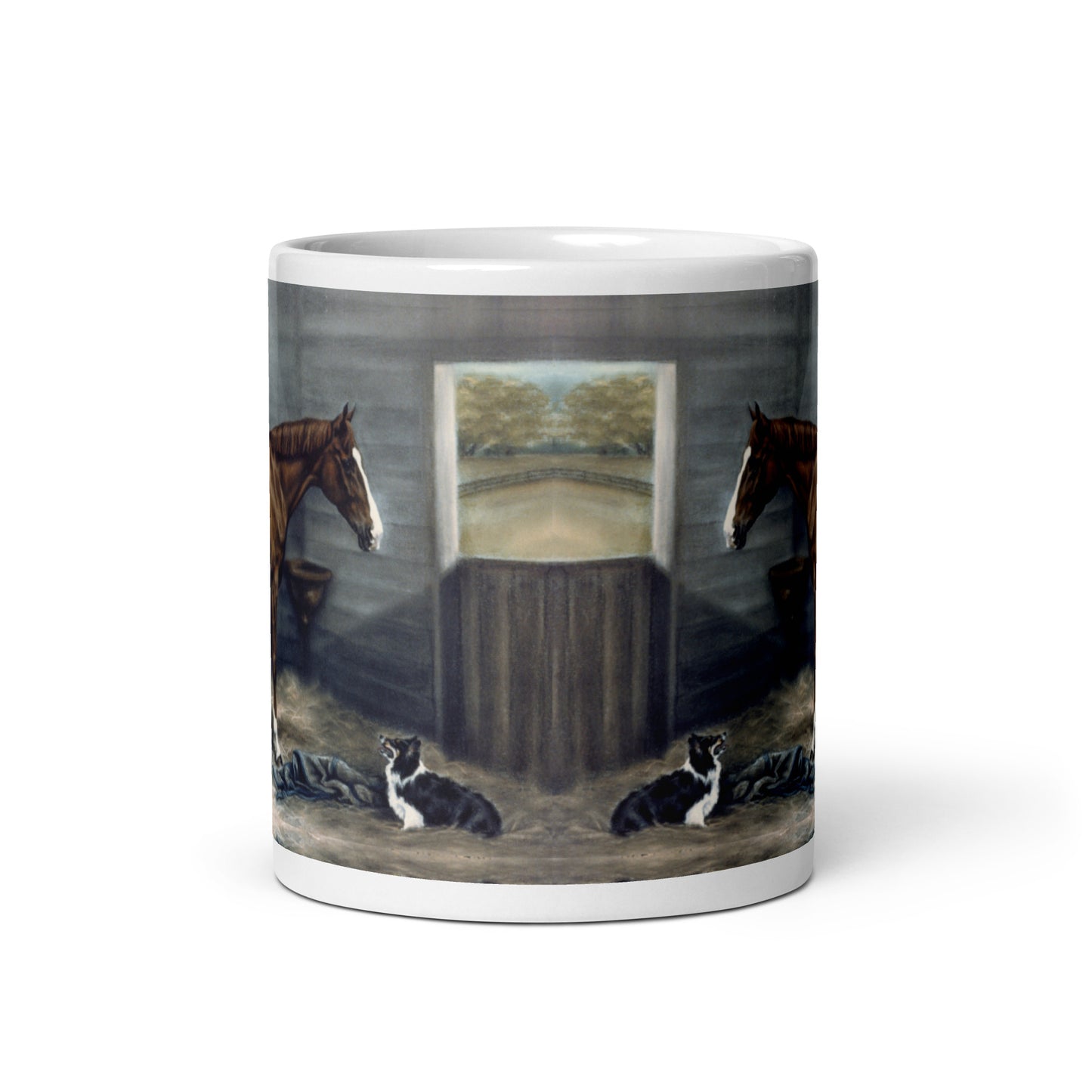 "George Weber & Nikki" White glossy mug