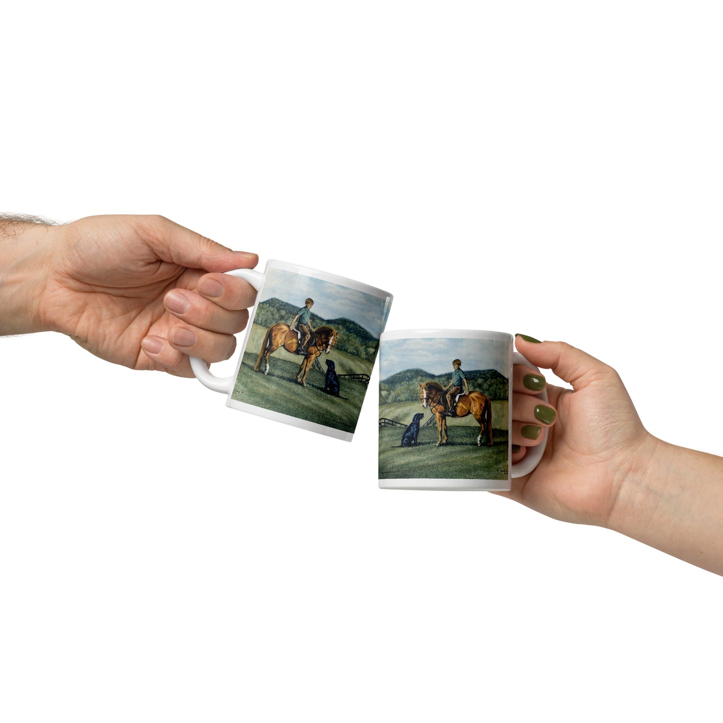"Virginia Childhood" White glossy mug