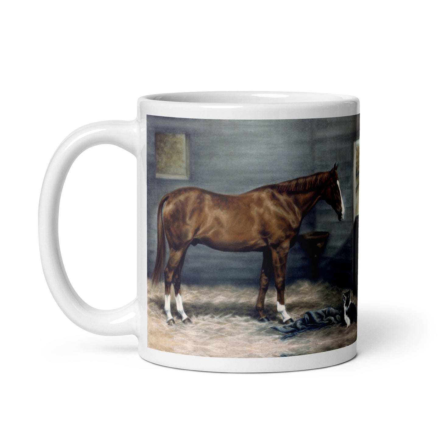 "George Weber & Nikki" White glossy mug