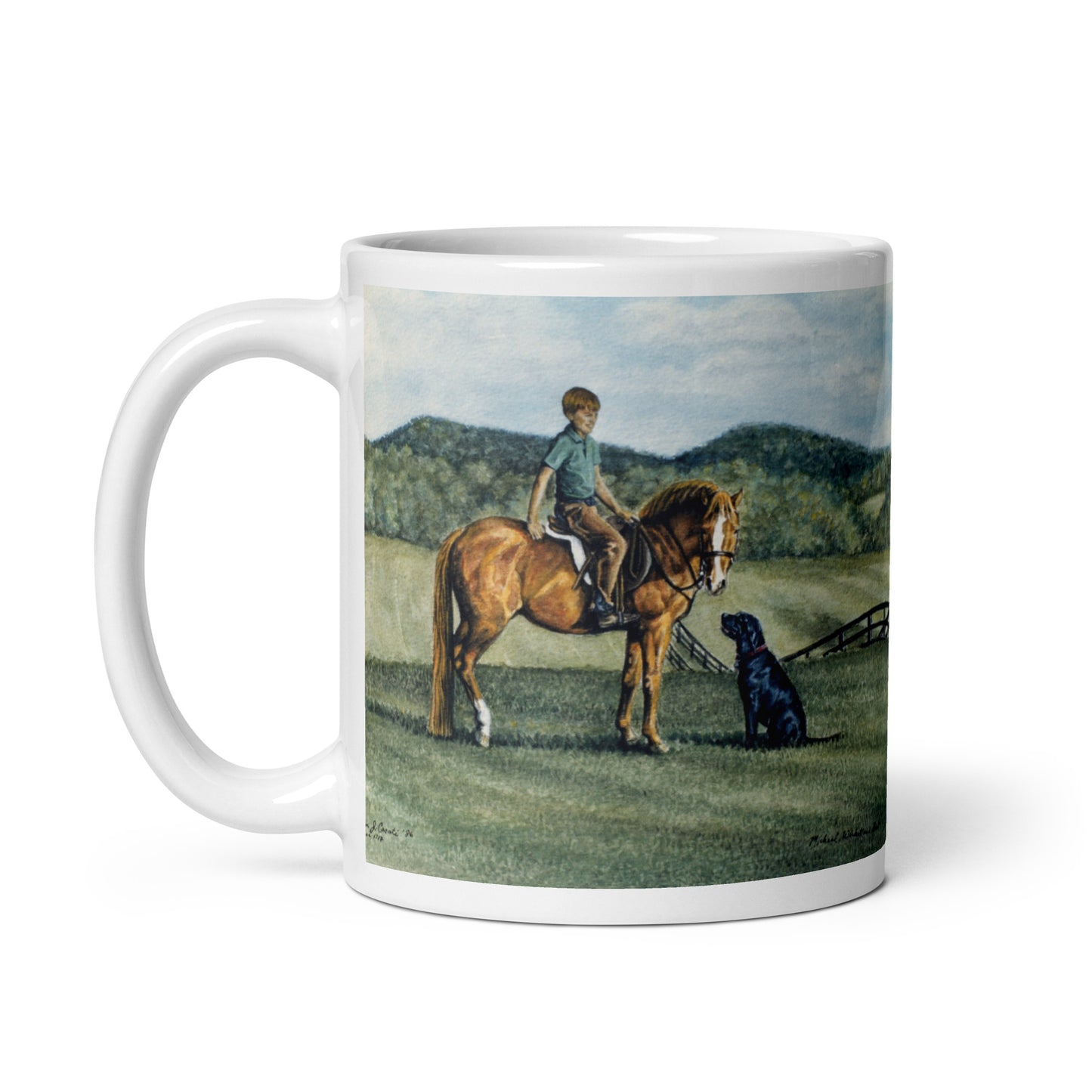 "Virginia Childhood" White glossy mug