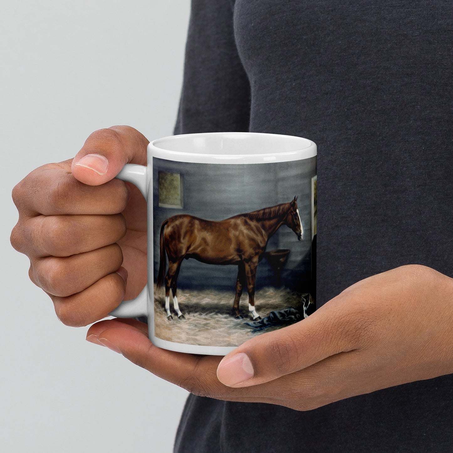 "George Weber & Nikki" White glossy mug