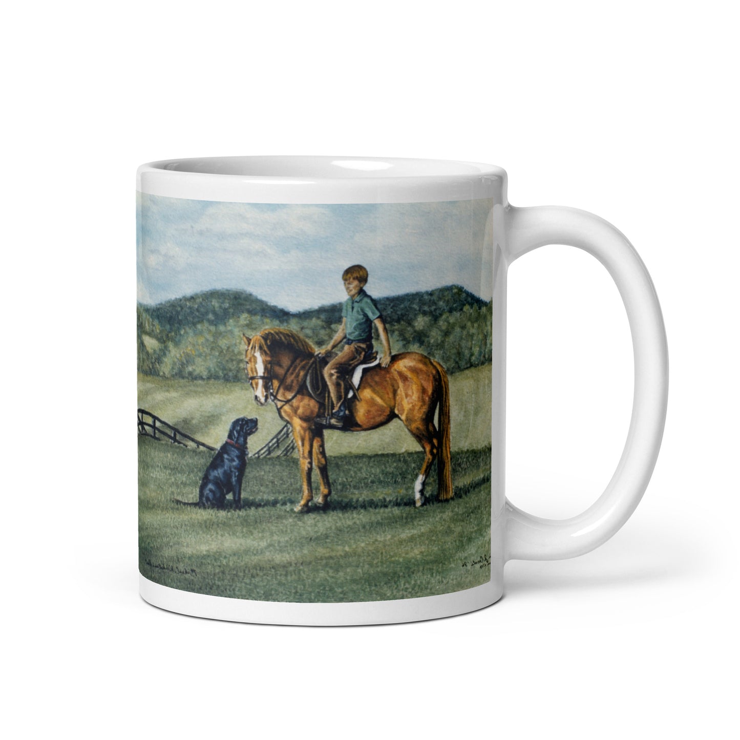 "Virginia Childhood" White glossy mug
