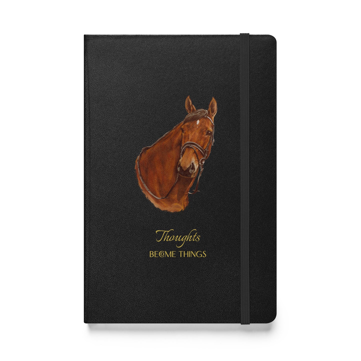 "Amanda  the Holsteiner - Thoughts" Hardcover bound notebook