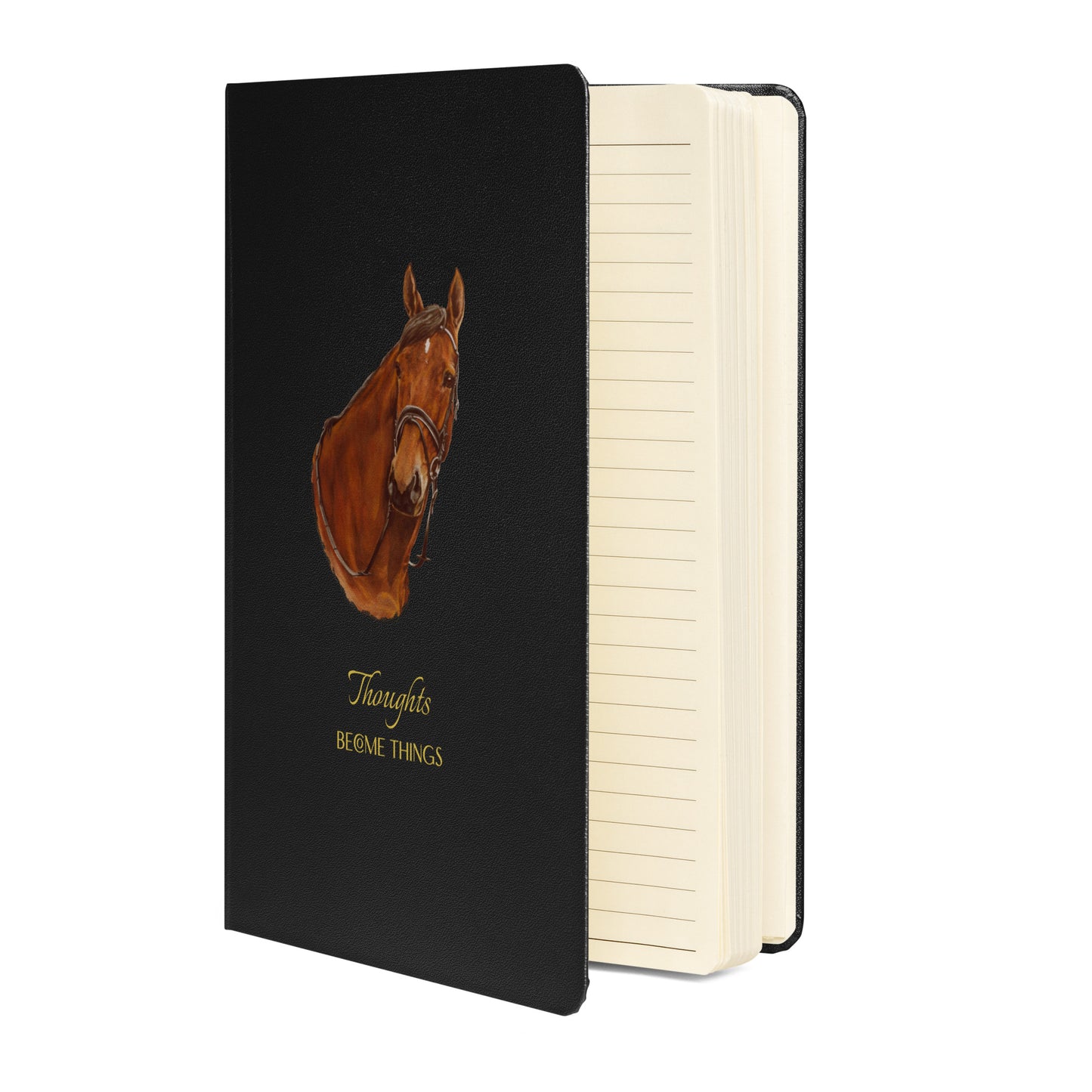 "Amanda  the Holsteiner - Thoughts" Hardcover bound notebook