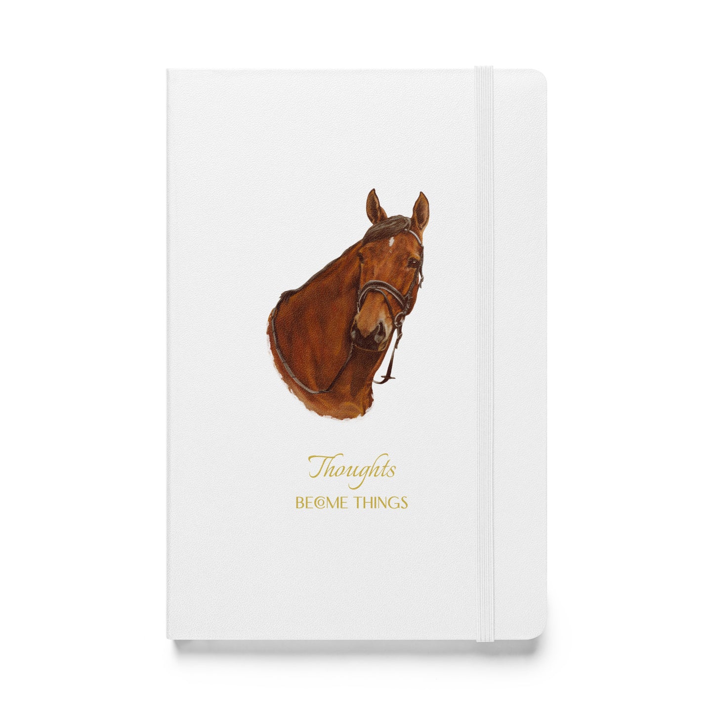 "Amanda  the Holsteiner - Thoughts" Hardcover bound notebook