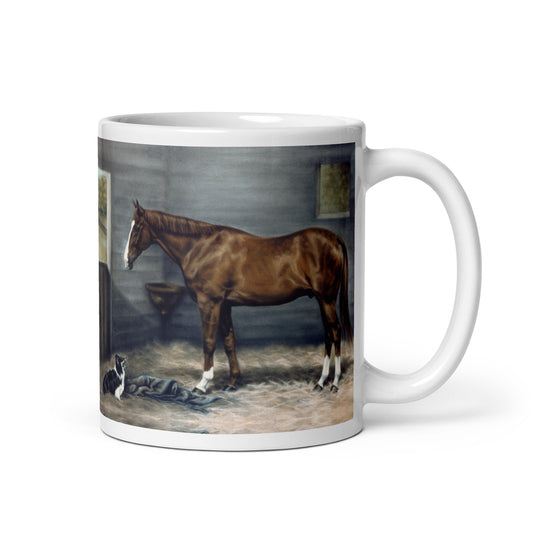 "George Weber & Nikki" White glossy mug